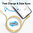 Double Right Angle (90 Degree) USB Lightning Charging Cable (25cm) for iPhone / iPad - Gold